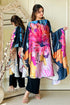Black Satin Print Fusion Set